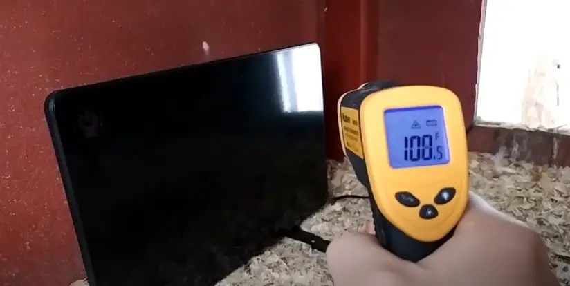 CL Cozy Safe Chicken Coop Heater with thermometer